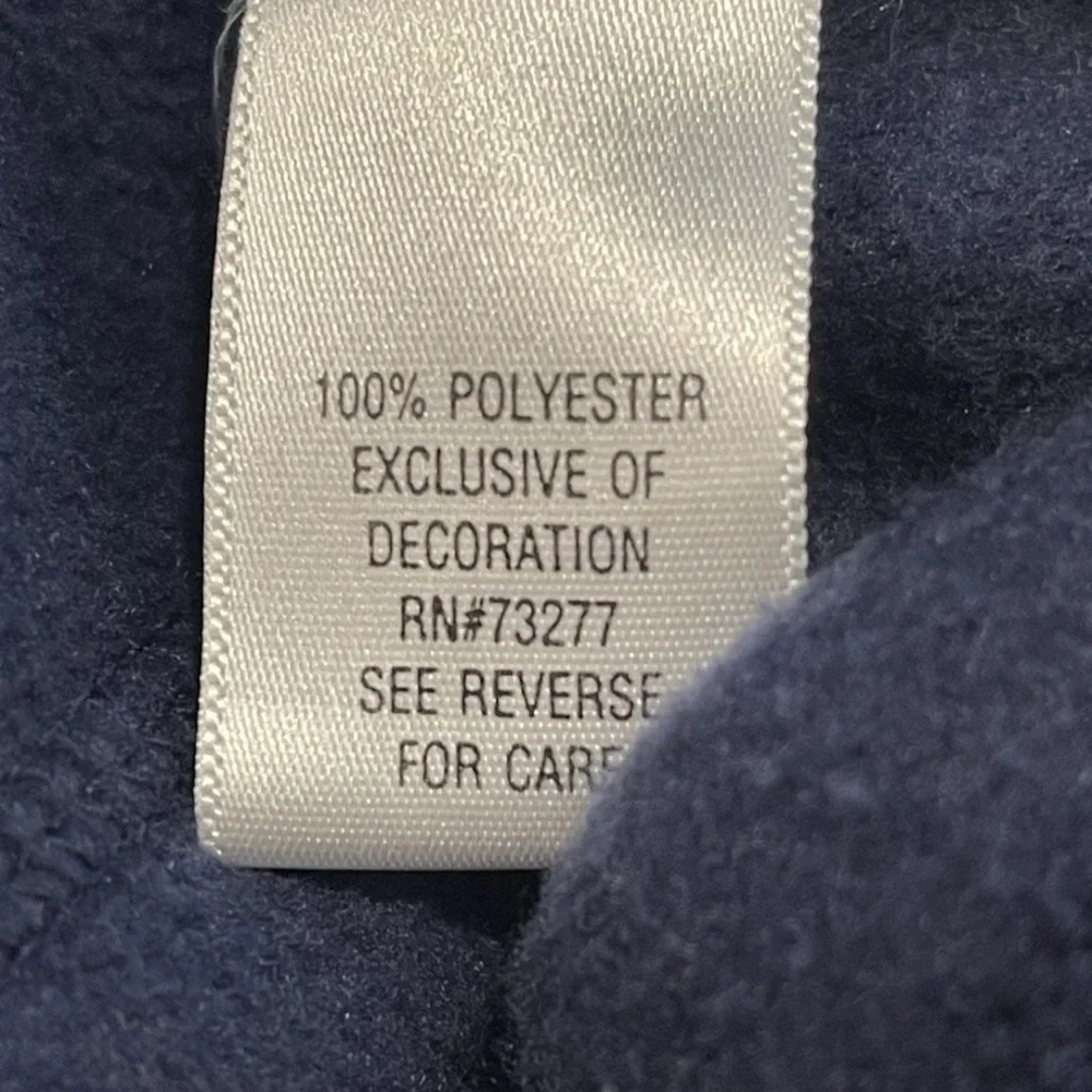 Croft & Barrow ladies navy blue appliquéd Christmas‎ button up jacket size large